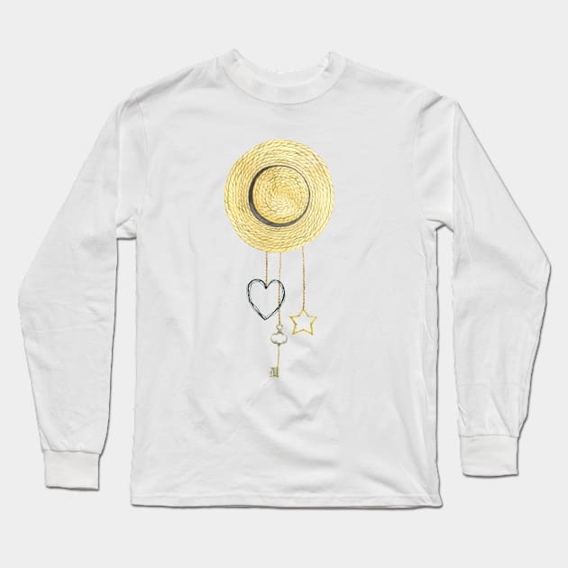 Straw hat Long Sleeve T-Shirt by Kalindi Priya